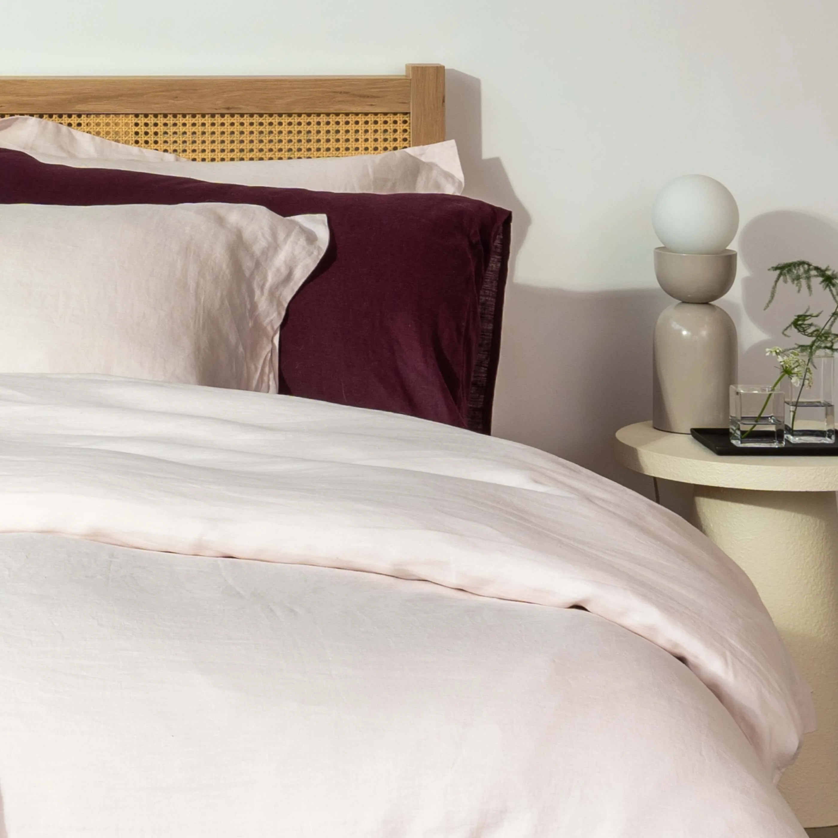 Blush Pink French Linen Pillowcases - Image 5