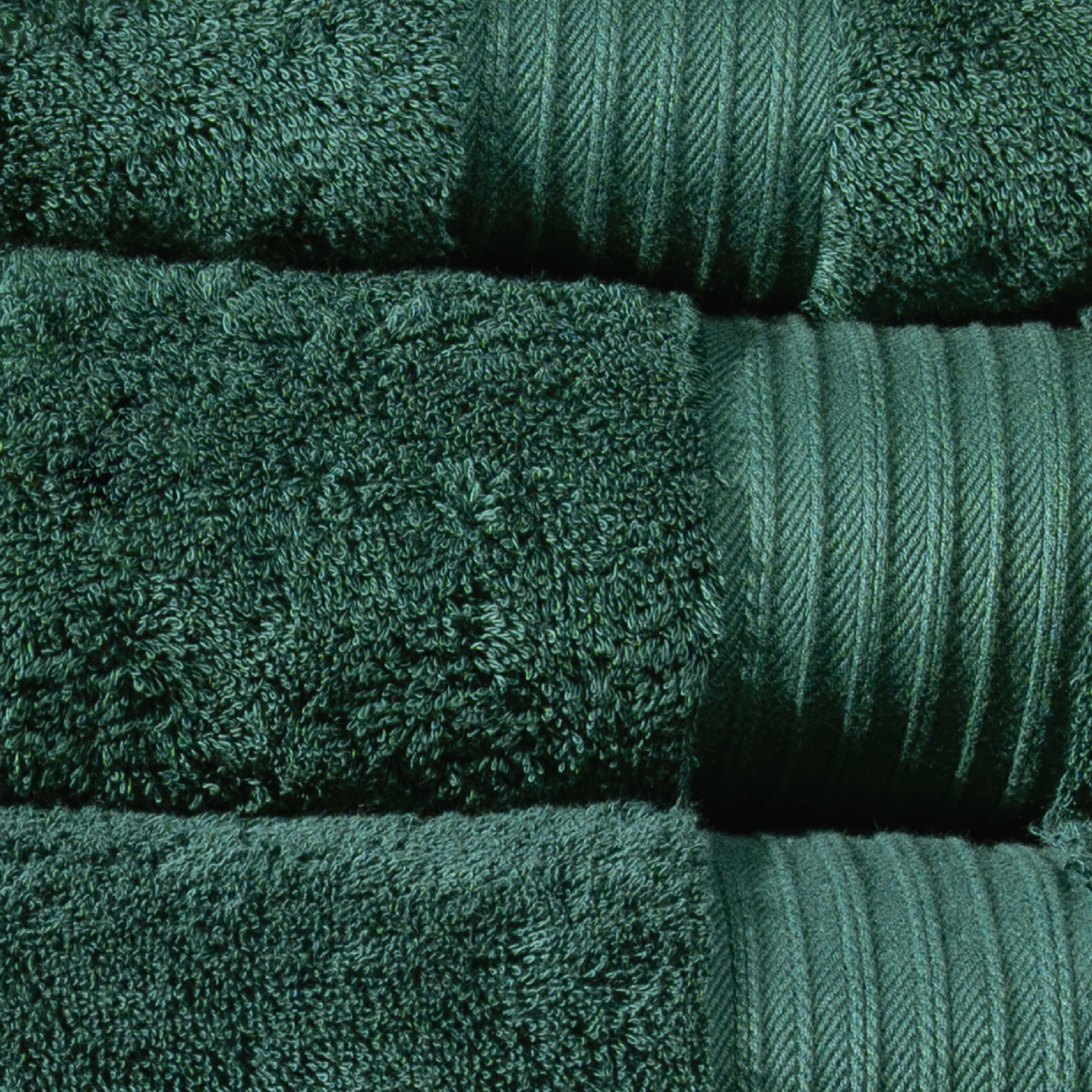 Dark Emerald Egyptian Cotton Hand Towel - Image 3