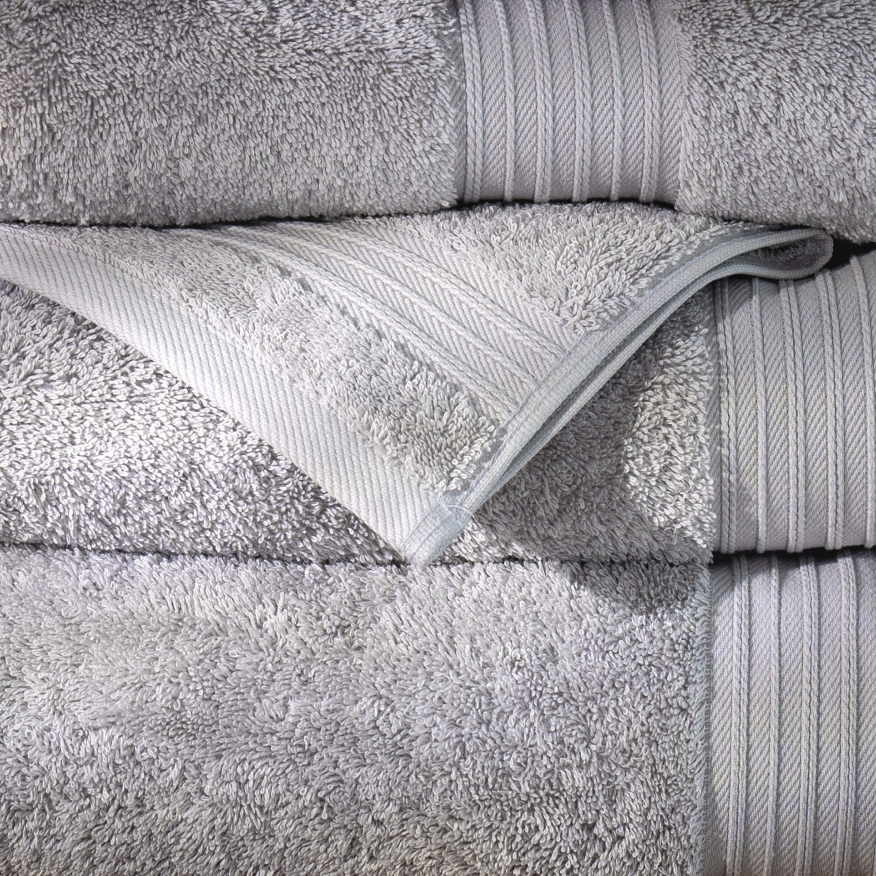 Light Grey Egyptian Cotton Hand Towel - Image 3