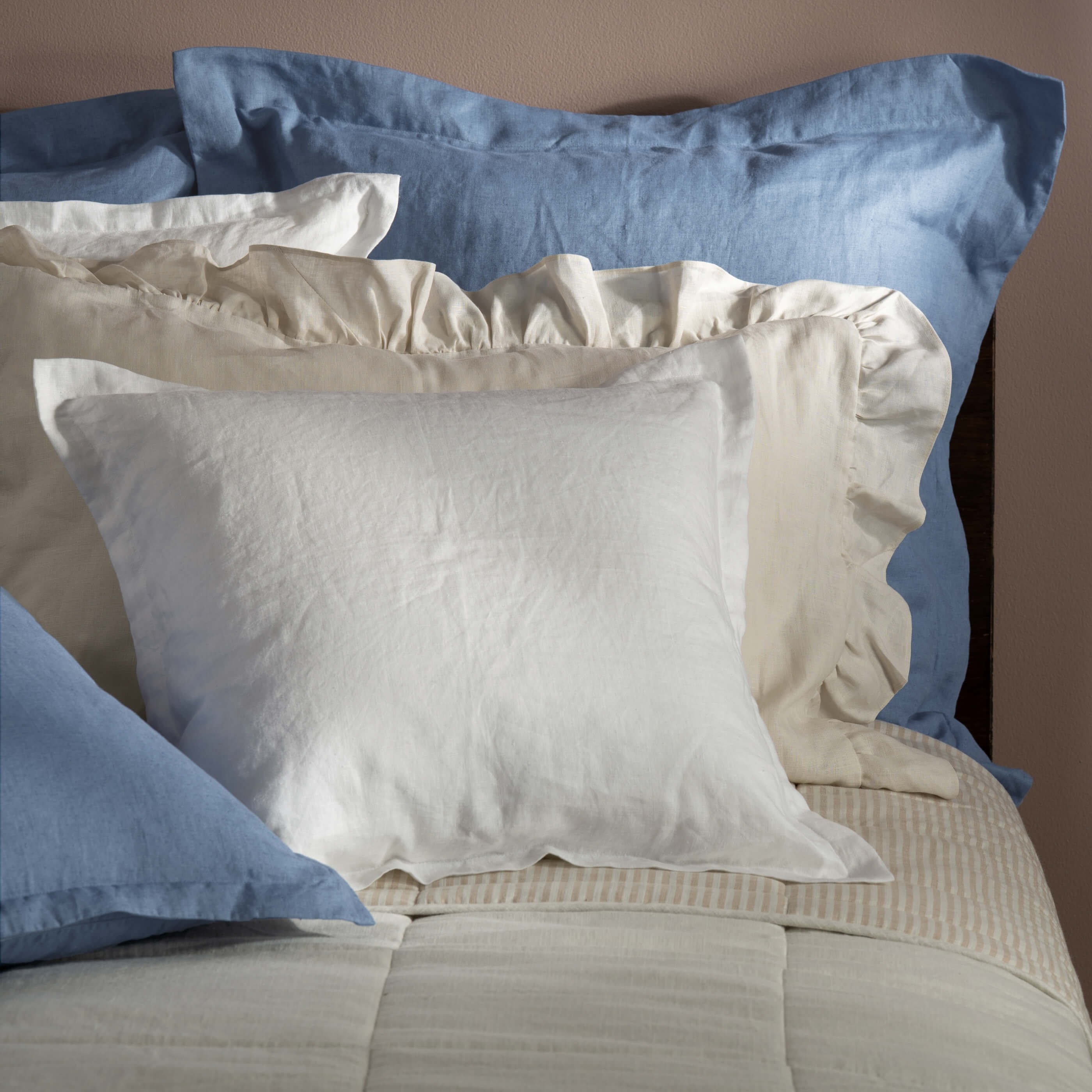French Linen Medium Square Cushion Covers