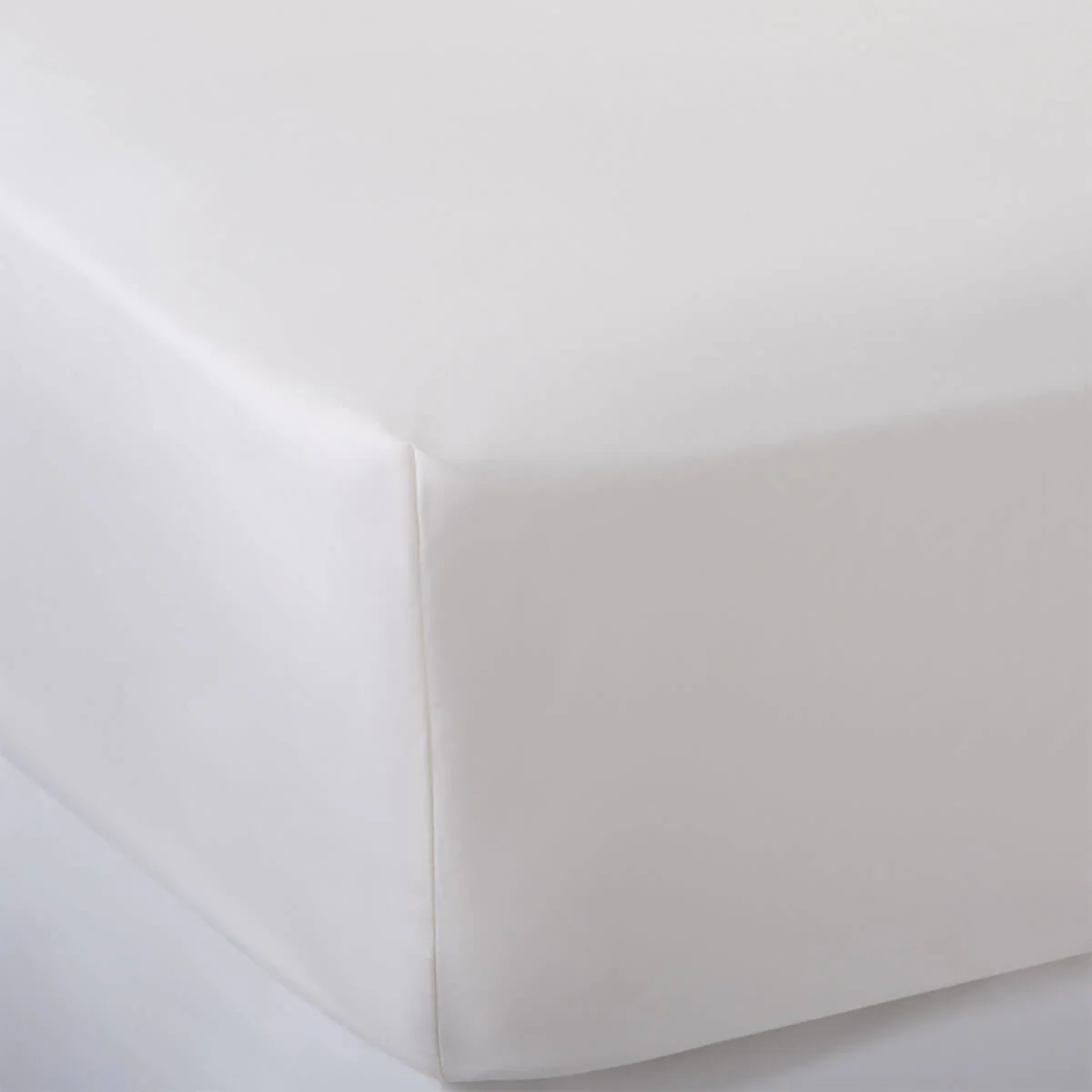 Ivory 600 Thread Count Egyptian Cotton Flat Sheet - Image 3