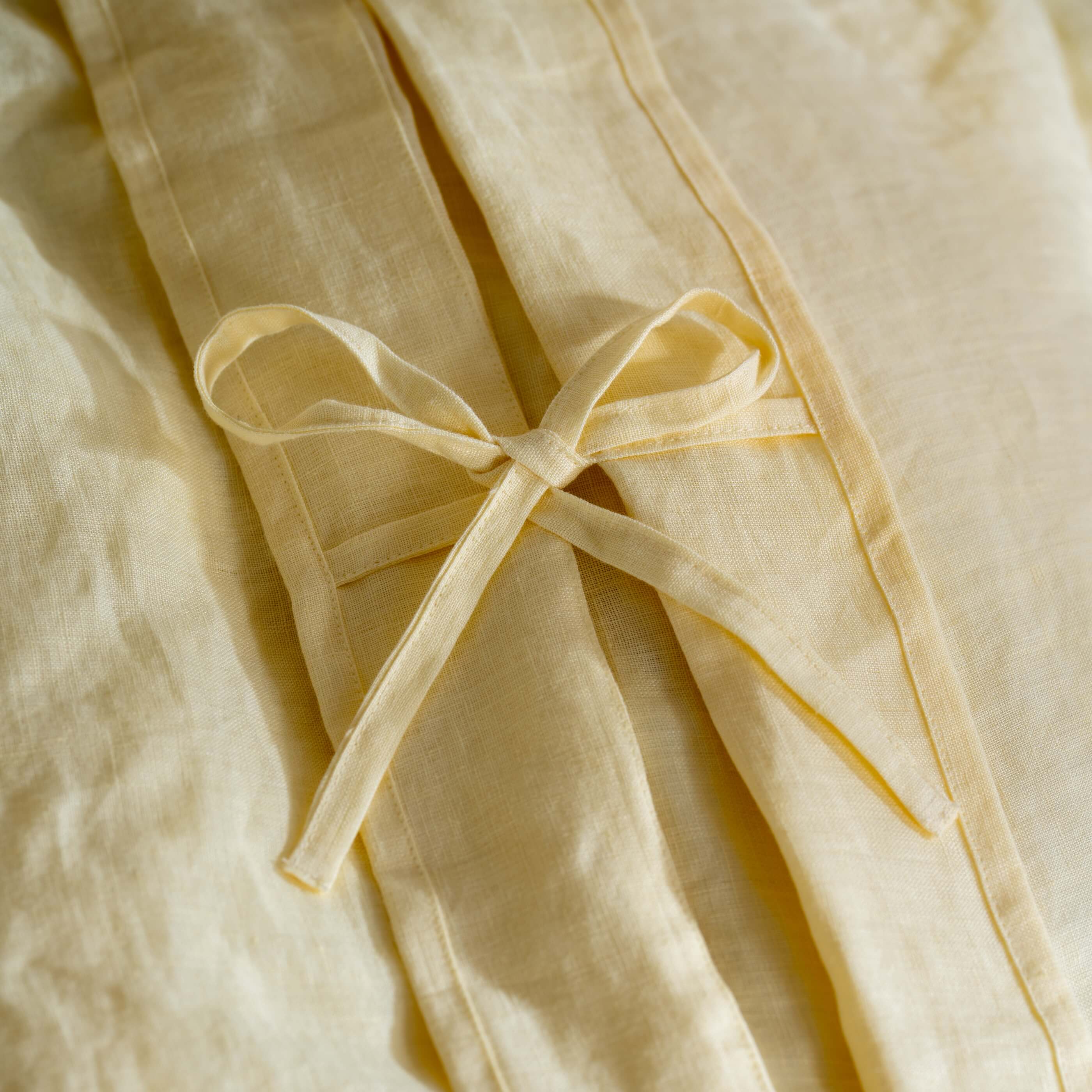 Lemon Yellow French Linen Bed Sets - Image 5
