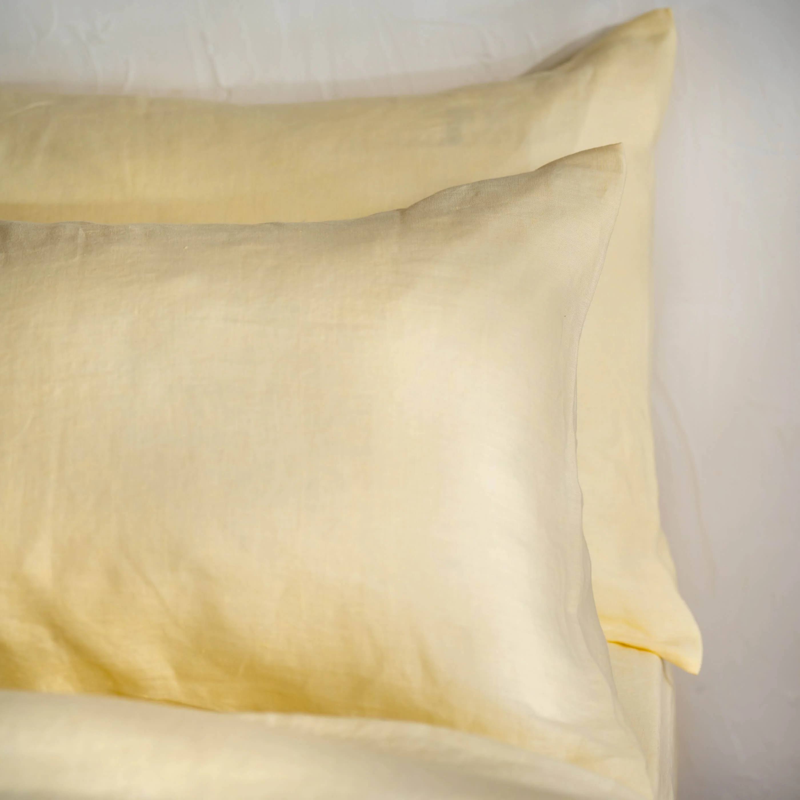 Lemon Yellow French Linen Bed Sets - Image 7