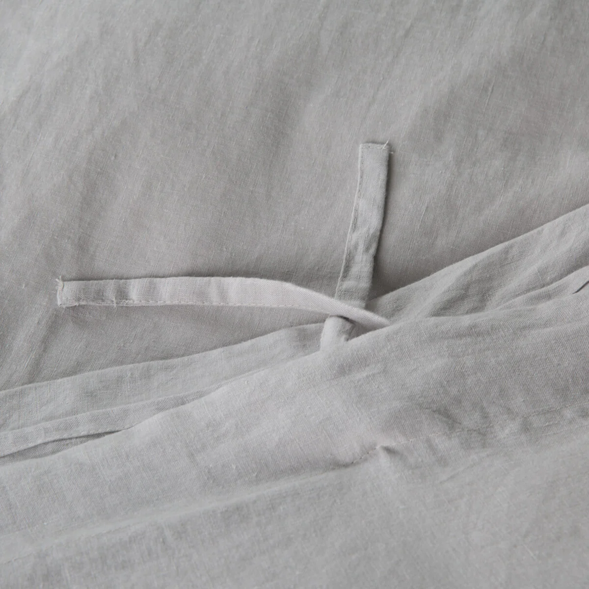 Light Grey French Linen Bed Set - Image 8