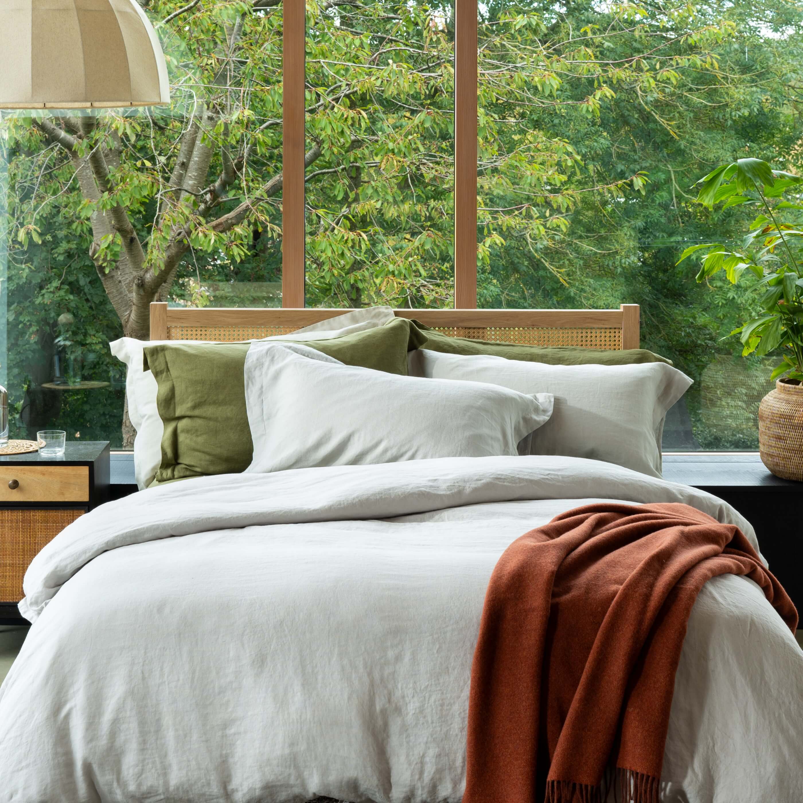 Light Grey French Linen Pillowcases - Image 7