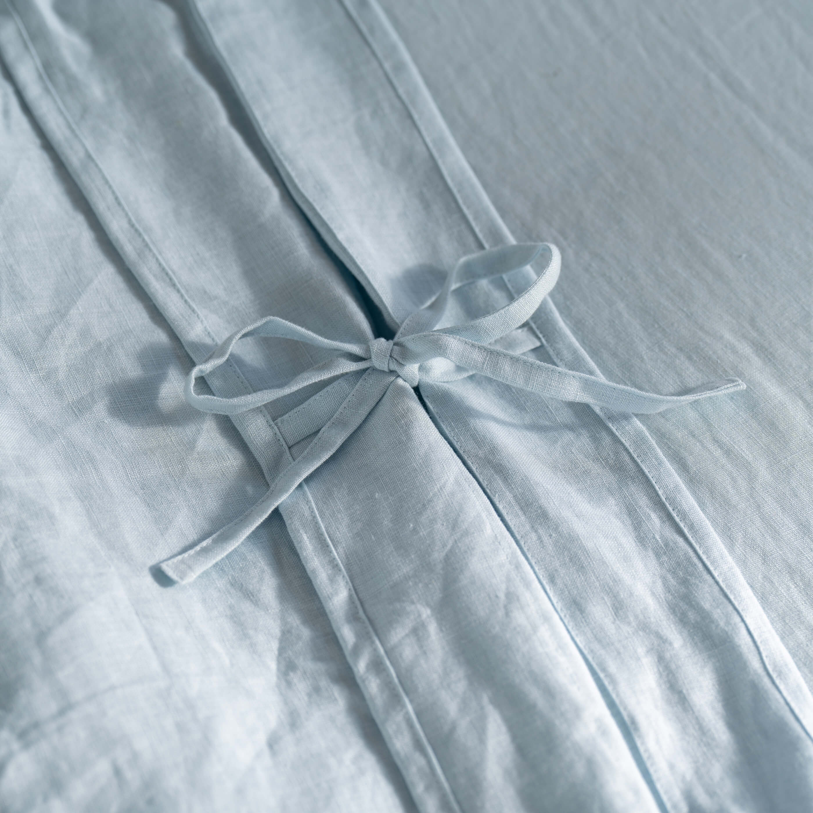 Mineral Blue French Linen 40cm Deep Fitted Sheets - Image 6