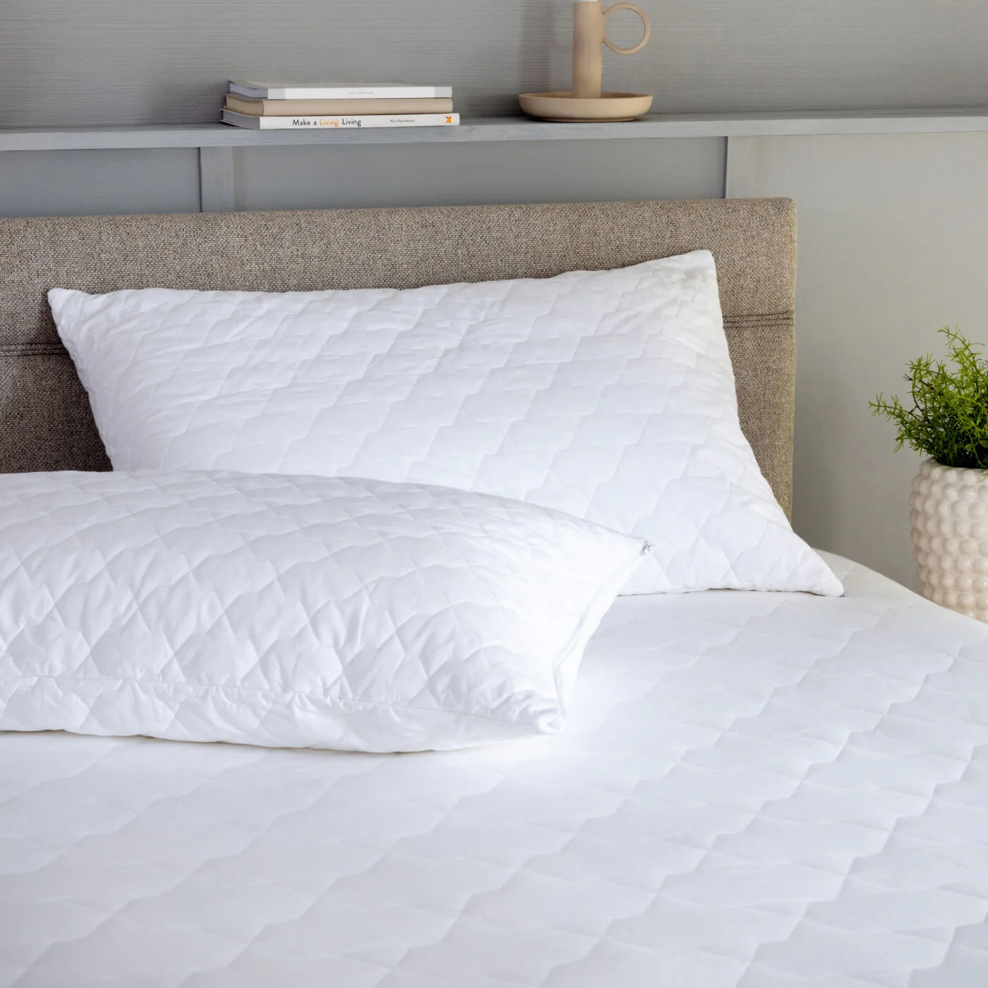 Quilted Cotton Pillow & Pillow Protector Bundles - Image 3