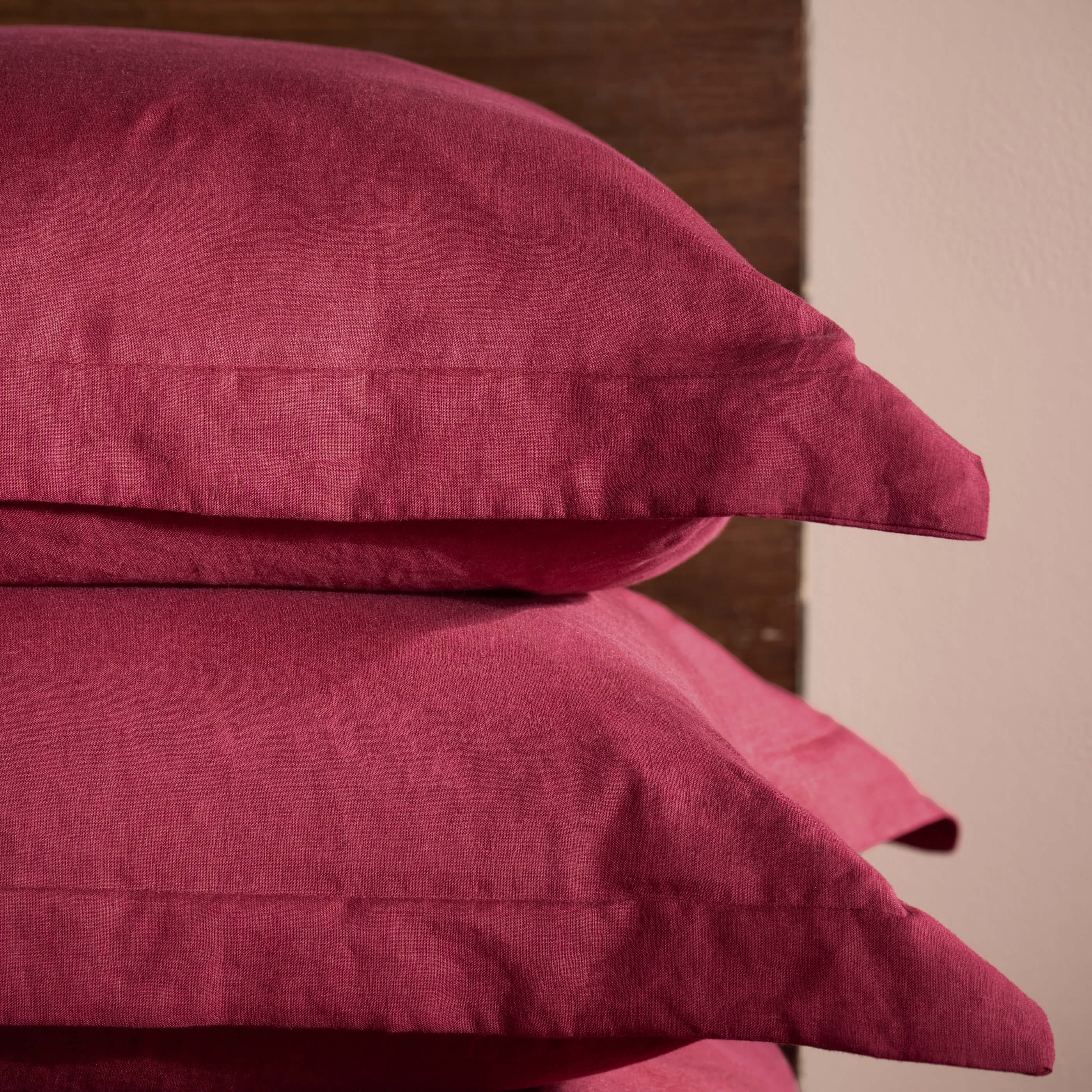 Raspberry French Linen Bedding & Bed Sheets - Image 4