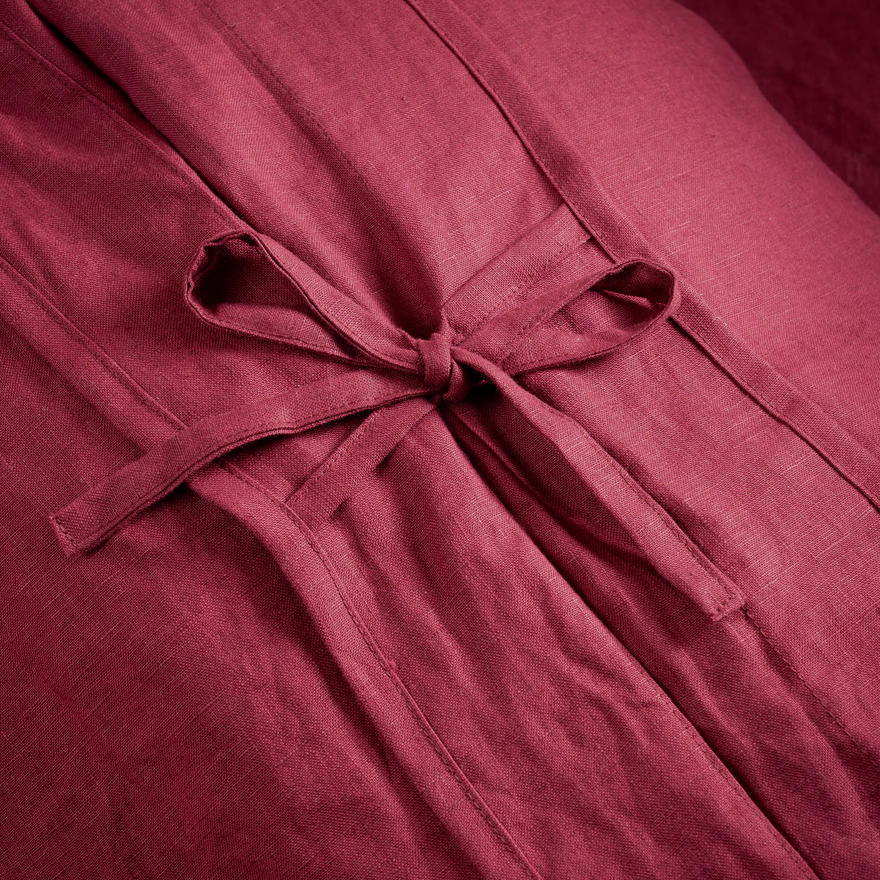 Raspberry French Linen Bedding & Bed Sheets - Image 3