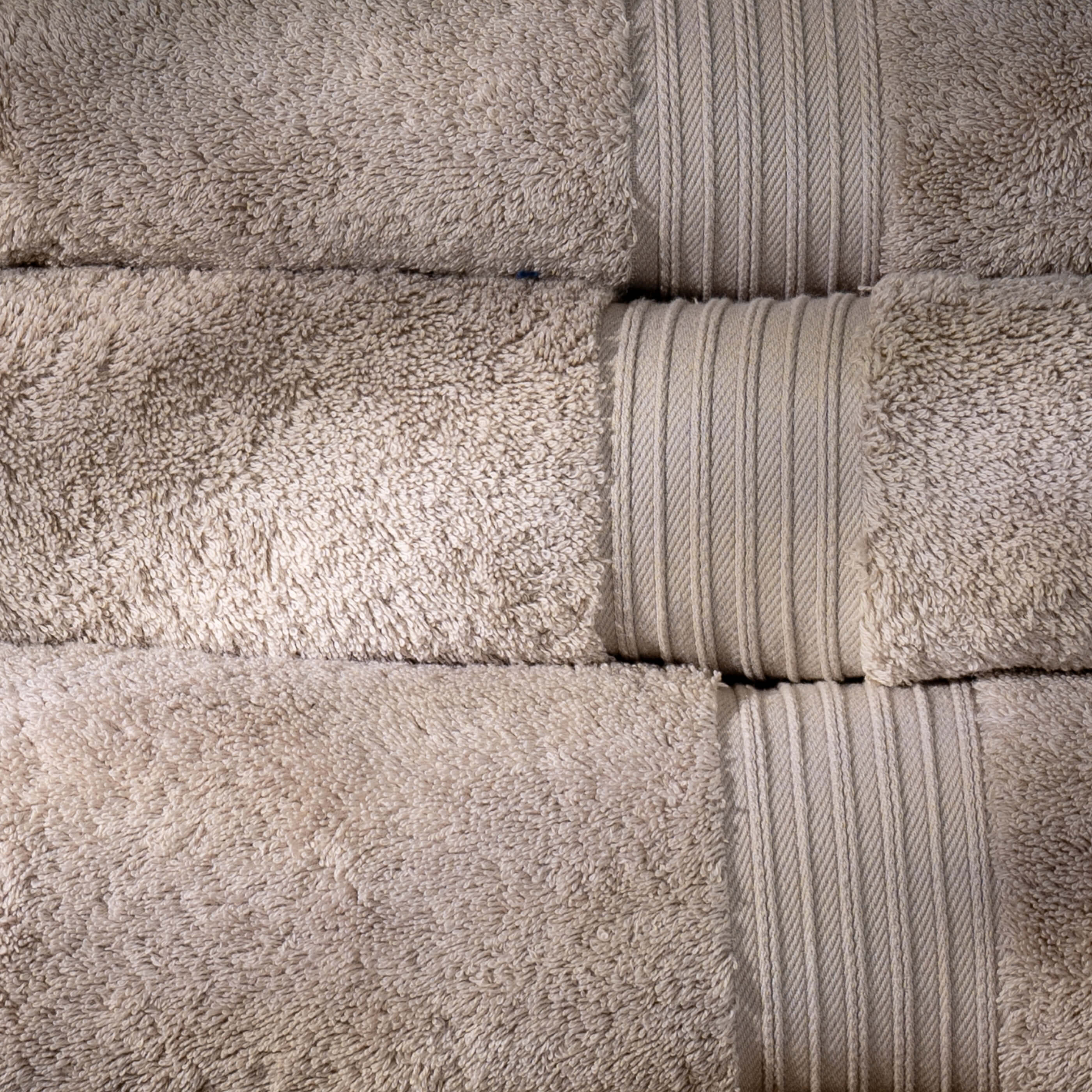 Taupe Egyptian Cotton Bath Towels - Image 3
