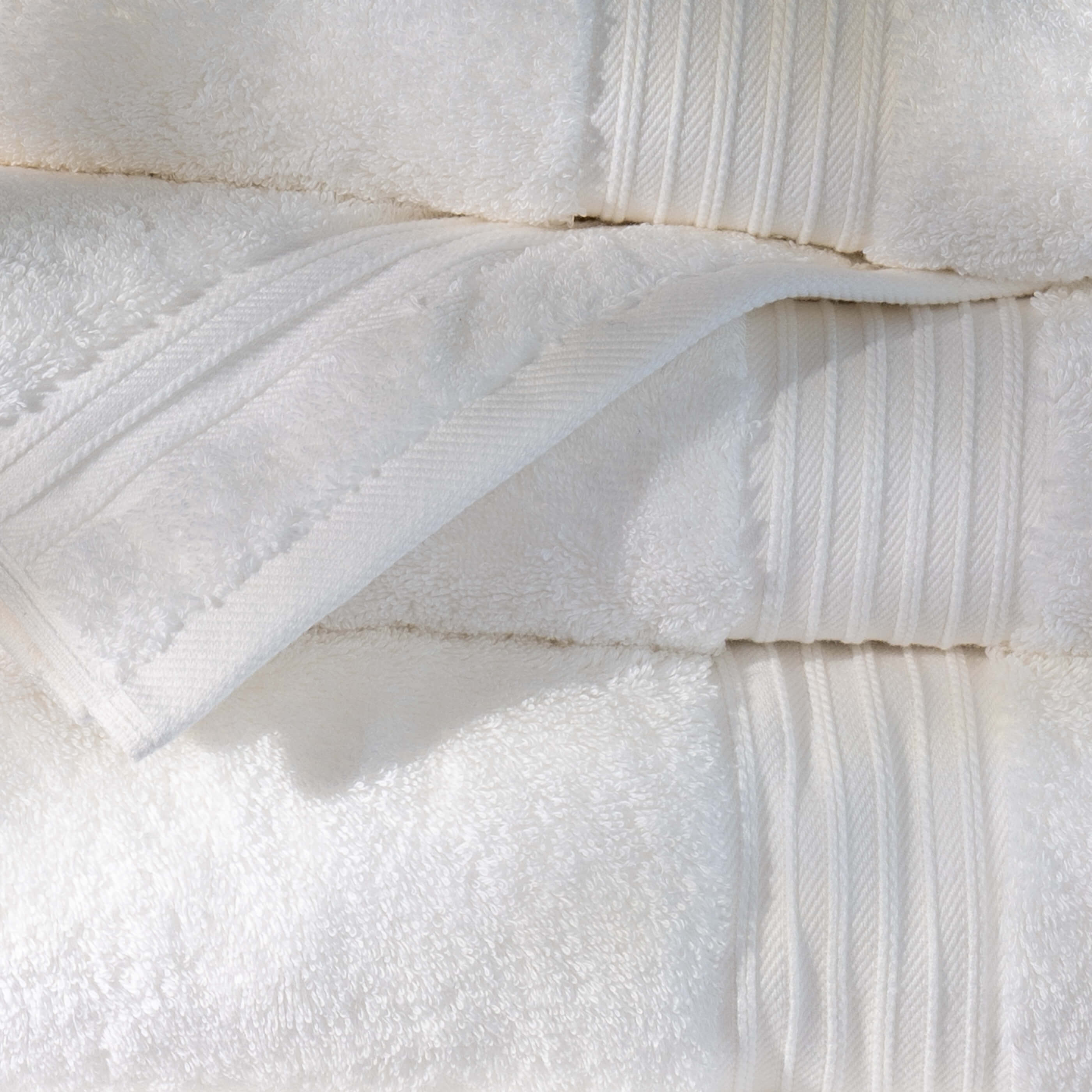 White Egyptian Cotton Bath Sheet - Image 3