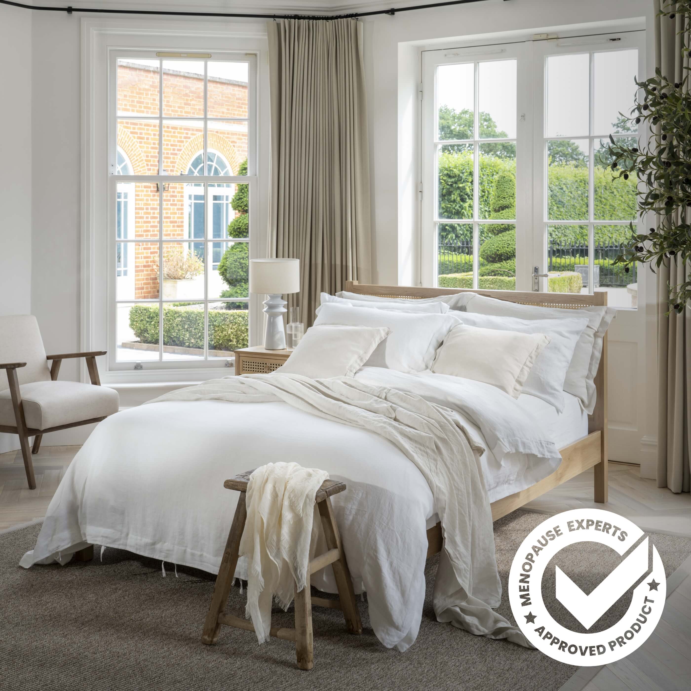 White French Linen 30cm Standard Fitted Sheets - Image 5