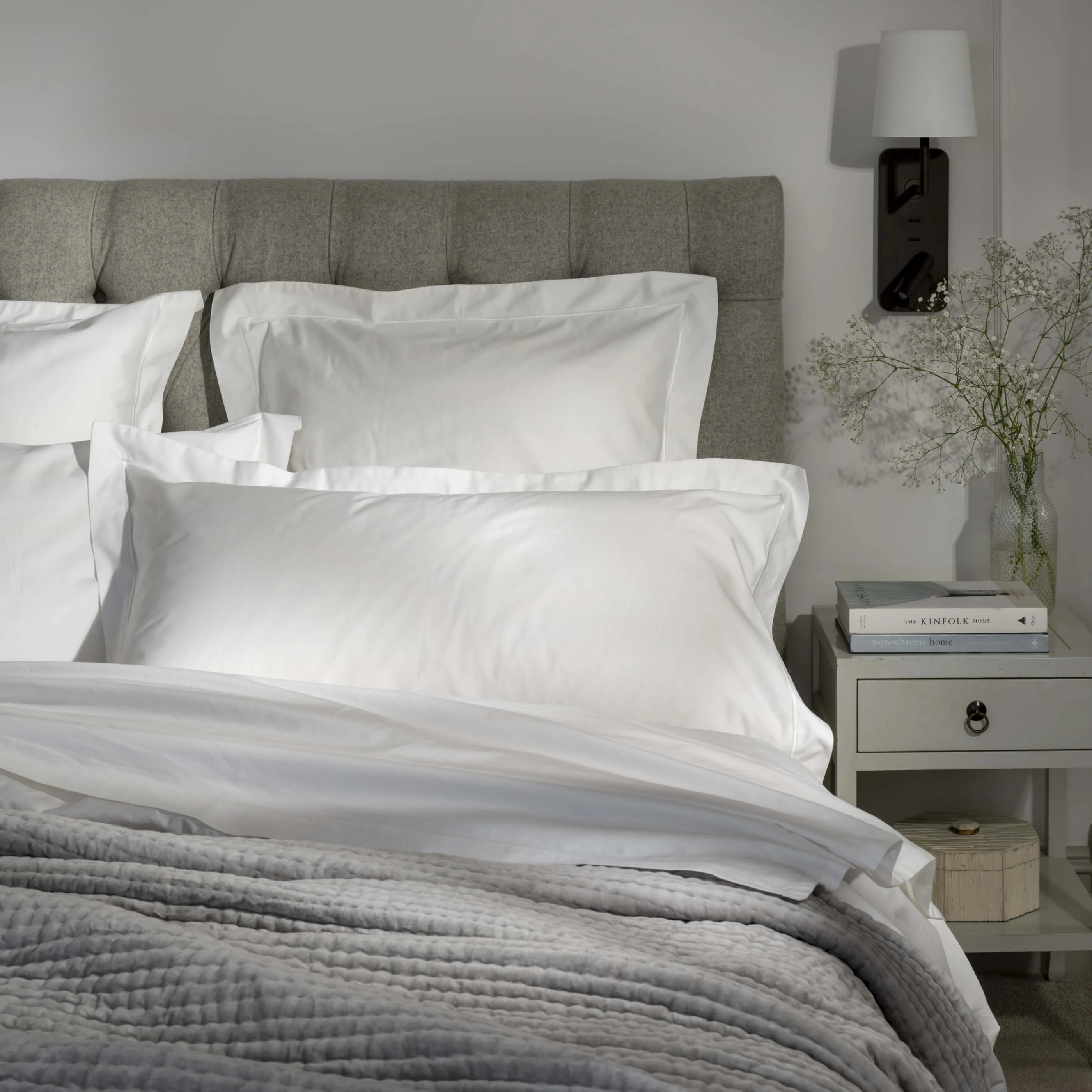 White 600 Thread Count Egyptian Cotton Duvet Cover - Image 20