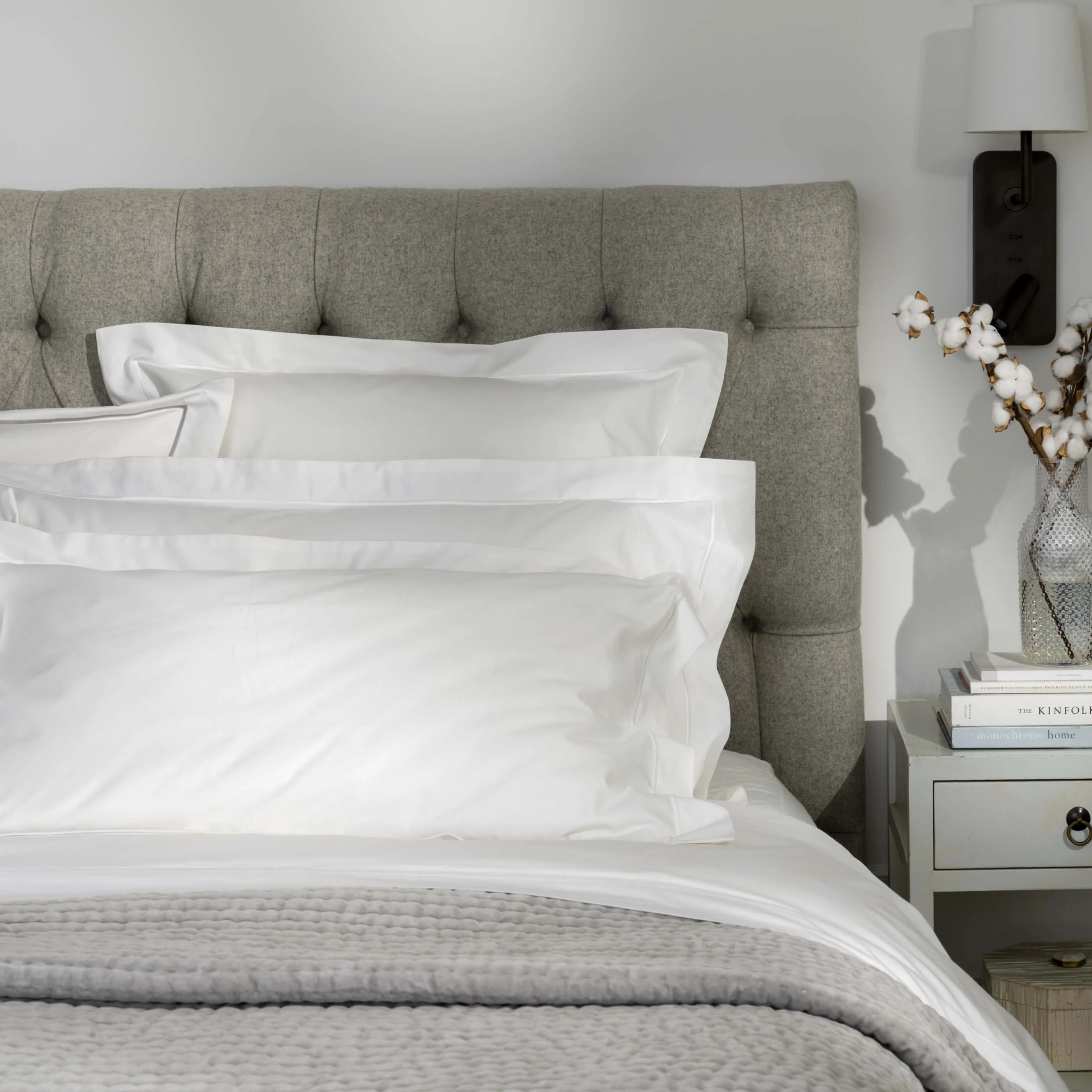 White 600 Thread Count Egyptian Cotton Duvet Cover - Image 7