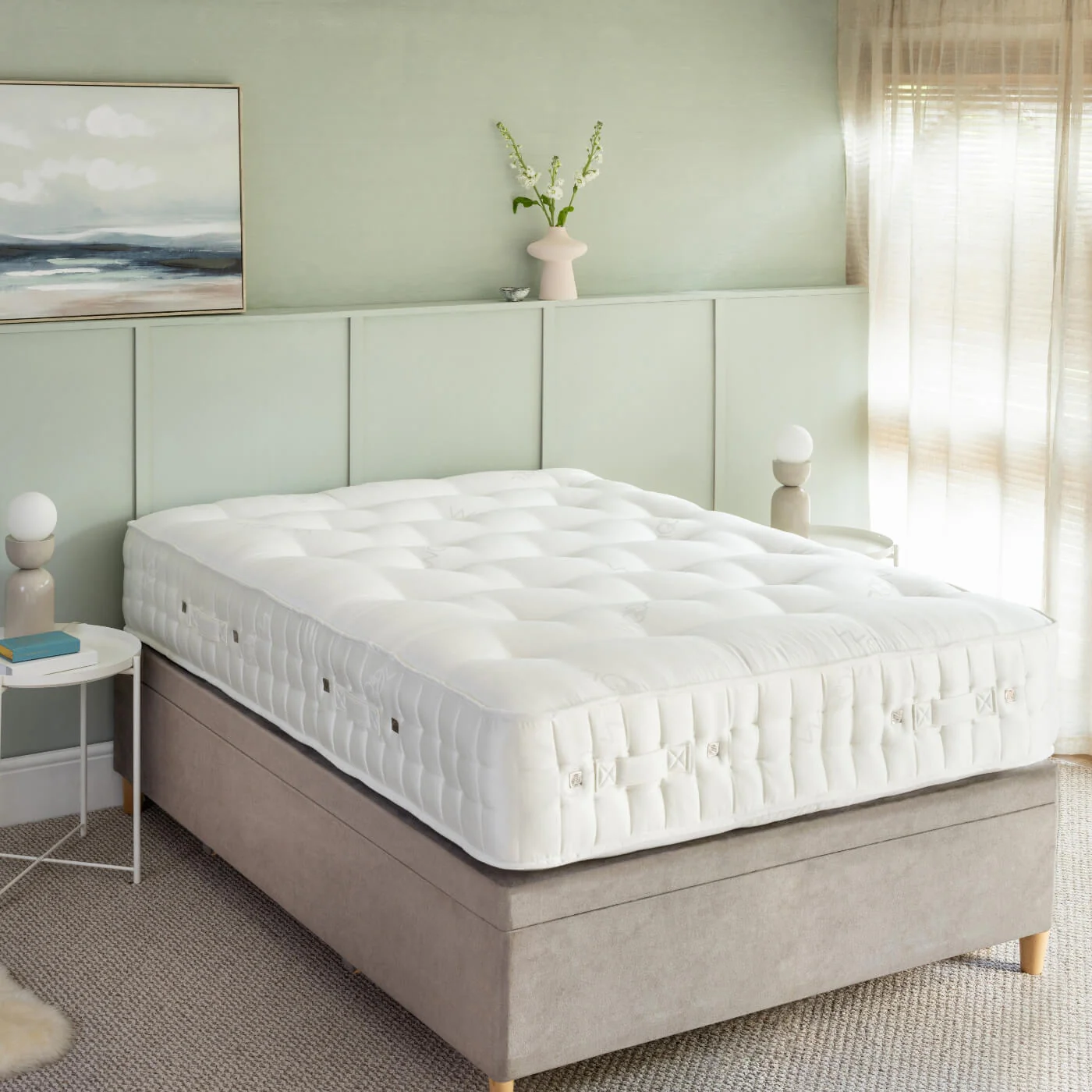 Wool 2000 Pocket Spring Zip & Link Mattress - Firm